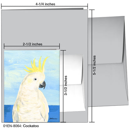 Cockatoo, Greeting Card (8064)