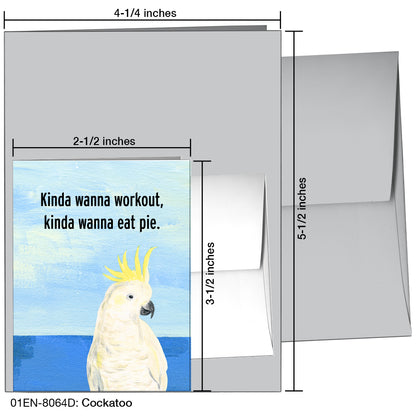 Cockatoo, Greeting Card (8064D)