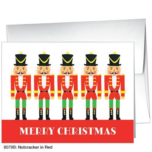 Nutcracker In Red, Greeting Card (8079B)