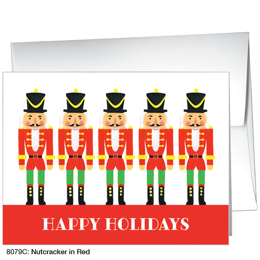 Nutcracker In Red, Greeting Card (8079C)