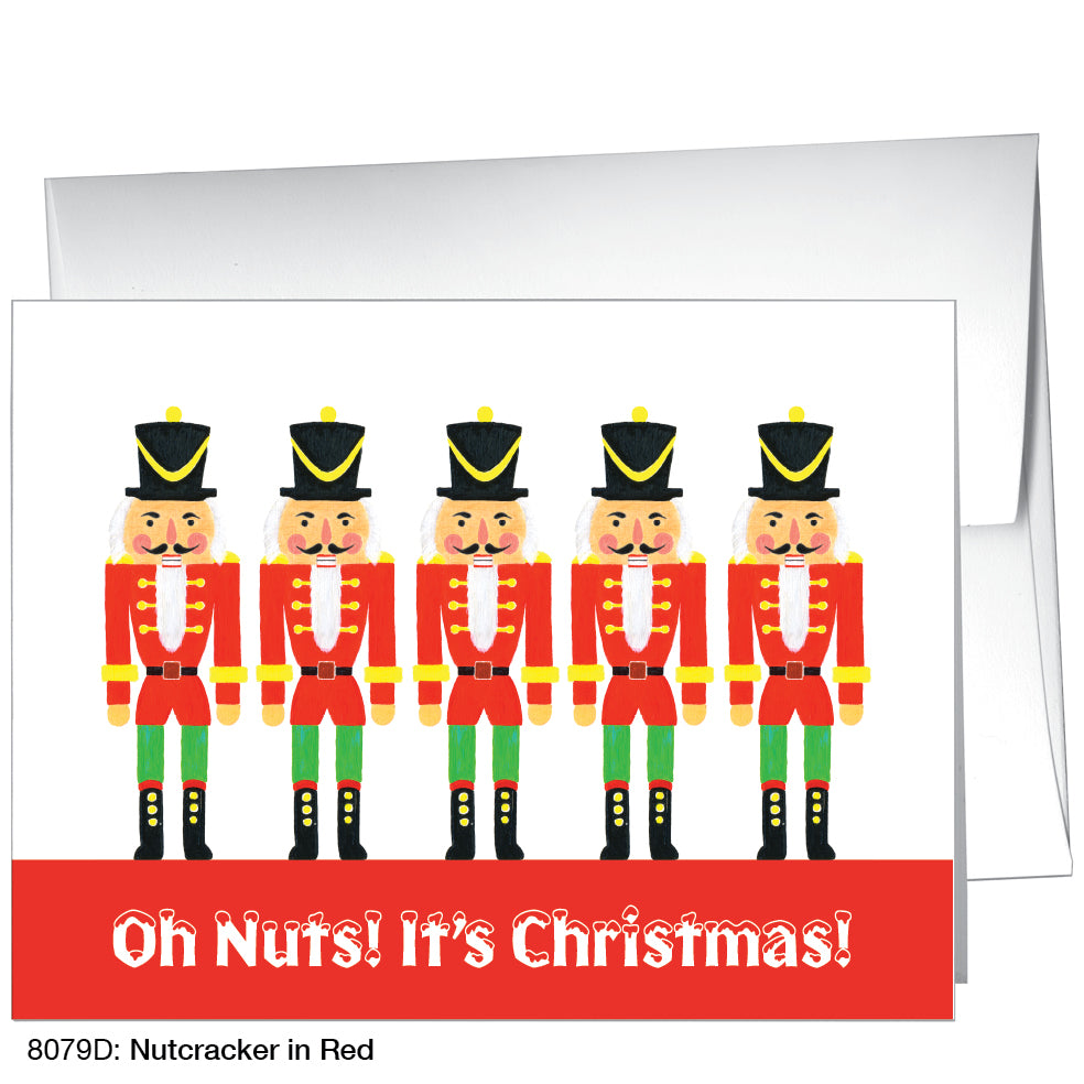 Nutcracker In Red, Greeting Card (8079D)