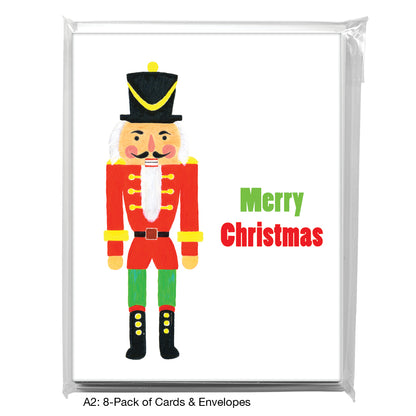 Nutcracker In Red, Greeting Card (8079EA)