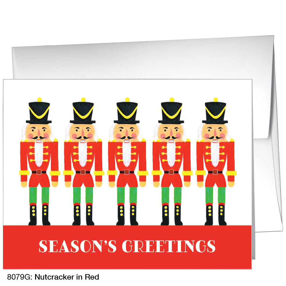 Nutcracker In Red, Greeting Card (8079G)