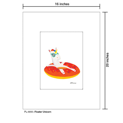 Floating Flamingo, Print (#8095)