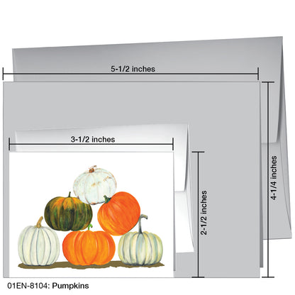 Pumpkins, Greeting Card (8104)