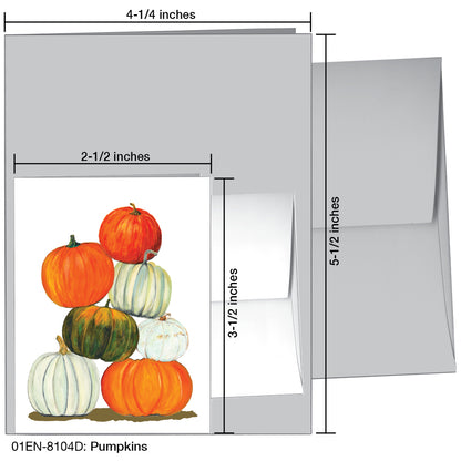 Pumpkins, Greeting Card (8104D)