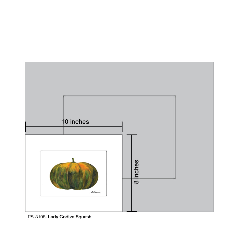 Lady Godiva Squash, Print (8108)