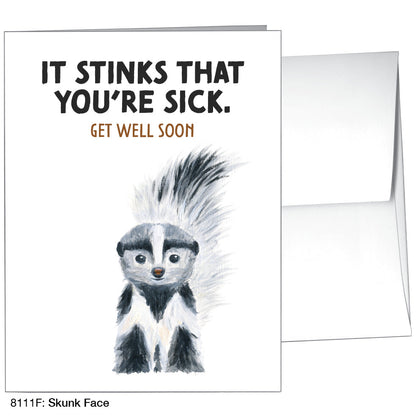 Skunk Face, Greeting Card (8111F)