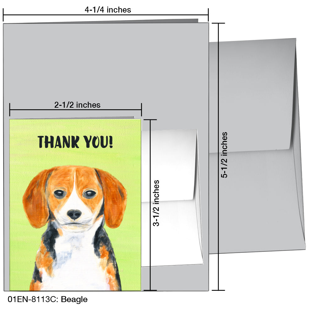 Beagle, Greeting Card (8113C)