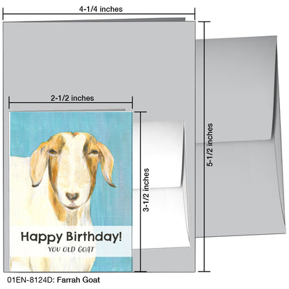 Farrah Goat, Greeting Card (8124D)