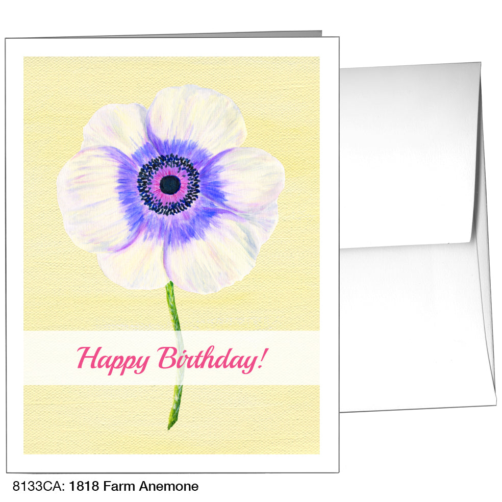 1818 Farm Anemone, Greeting Card (8133CA)