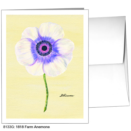 1818 Farm Anemone, Greeting Card (8133G)