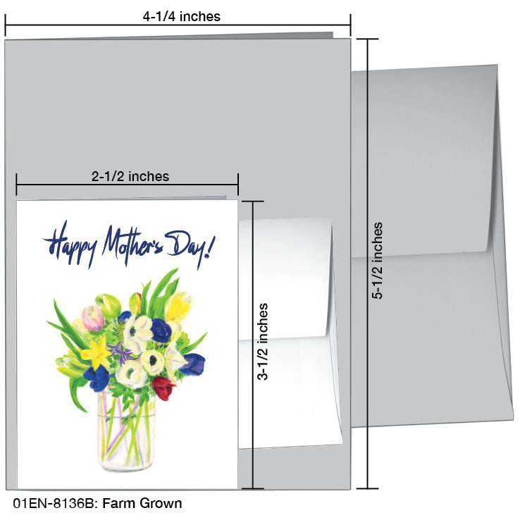 Farm Grown, Greeting Card (8136B)