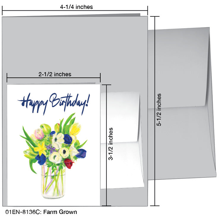 Farm Grown, Greeting Card (8136C)