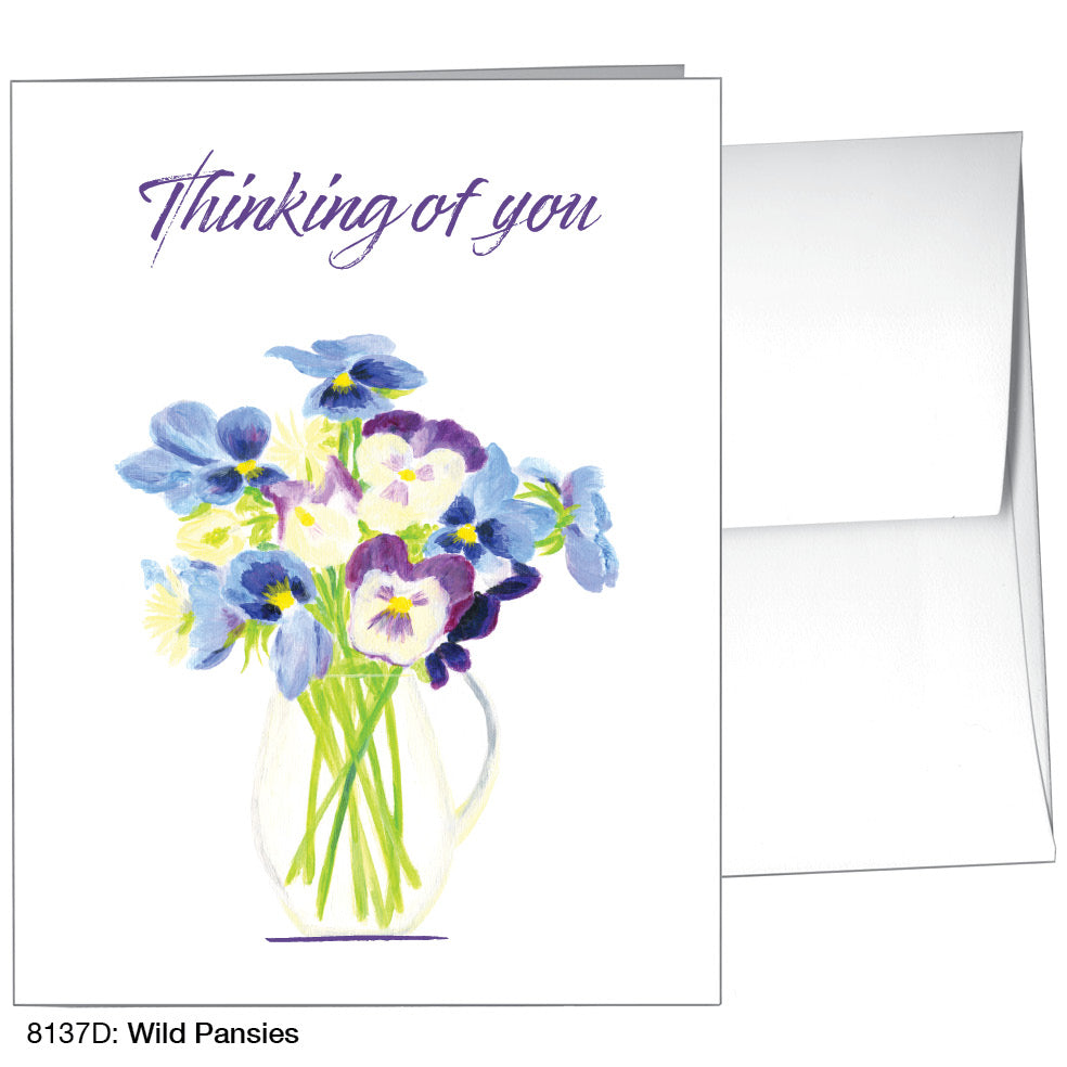 Wild Pansies, Greeting Card (8137D)