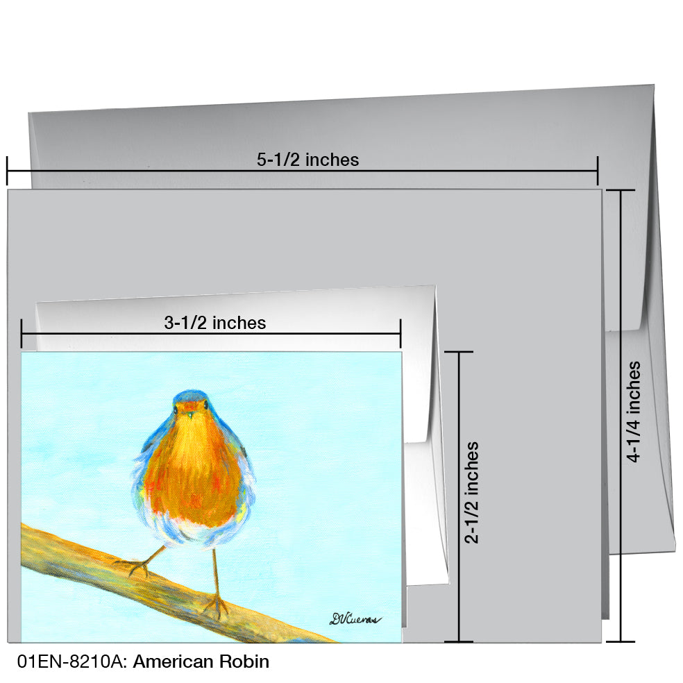 American Robin, Greeting Card (8210A)