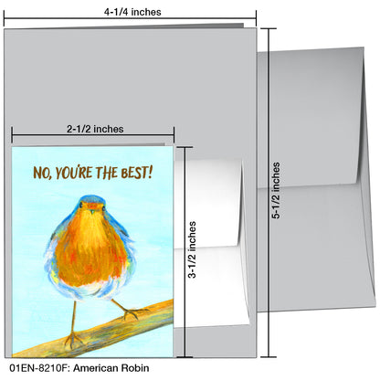 American Robin, Greeting Card (8210F)