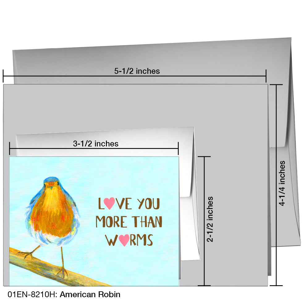 American Robin, Greeting Card (8210H)