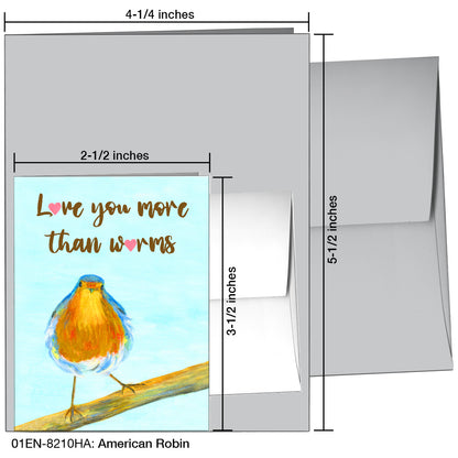 American Robin, Greeting Card (8210HA)