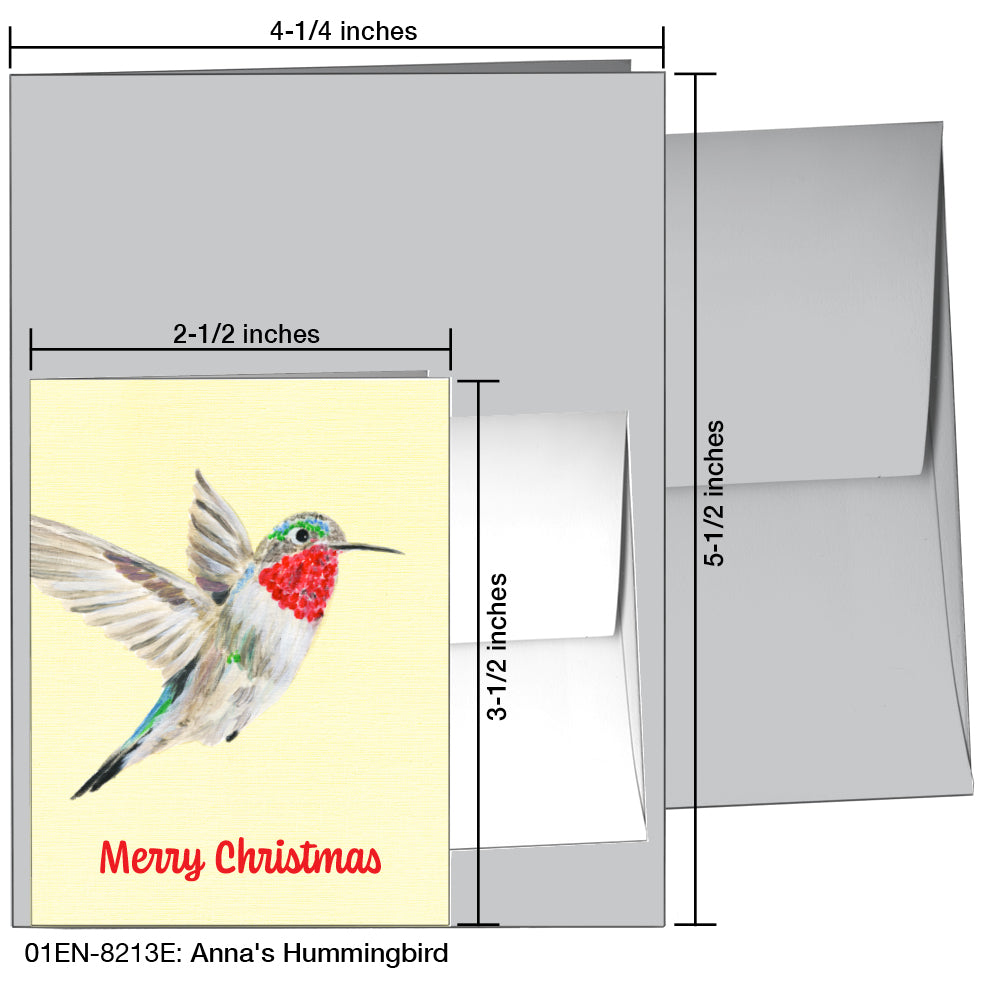 Anna's Hummingbird, Greeting Card (8213E)