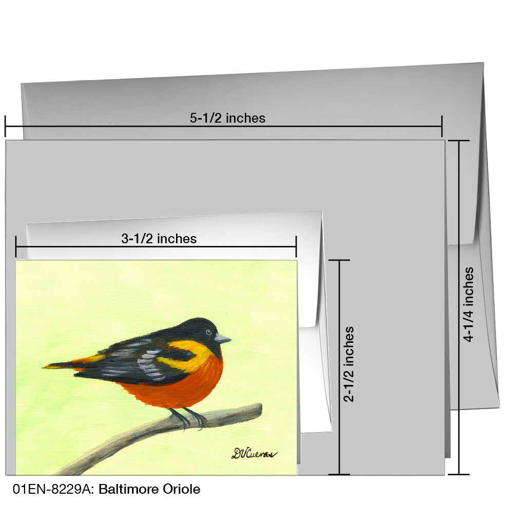 Baltimore Oriole, Greeting Card (8229A)