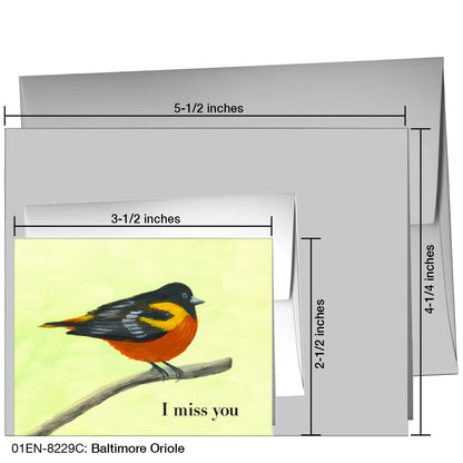 Baltimore Oriole, Greeting Card (8229C)