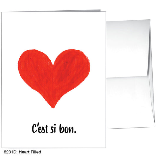 Heart Filled, Greeting Card (8231D)