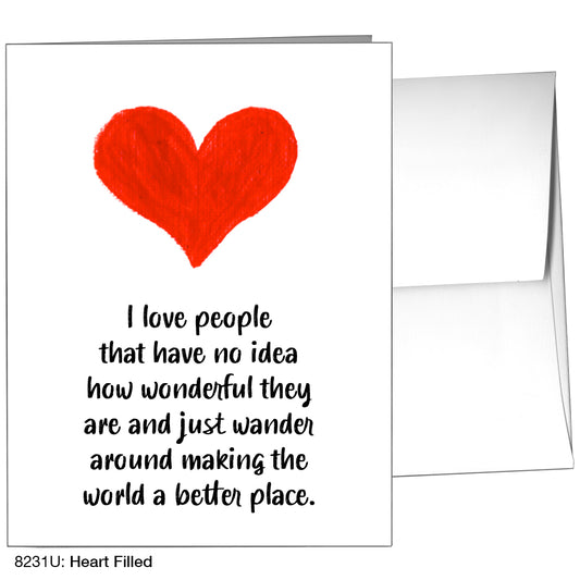 Heart Filled, Greeting Card (8231U)