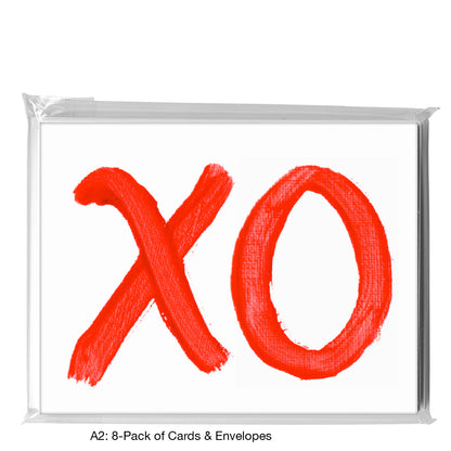 Heart XO Thick, Greeting Card (8235)