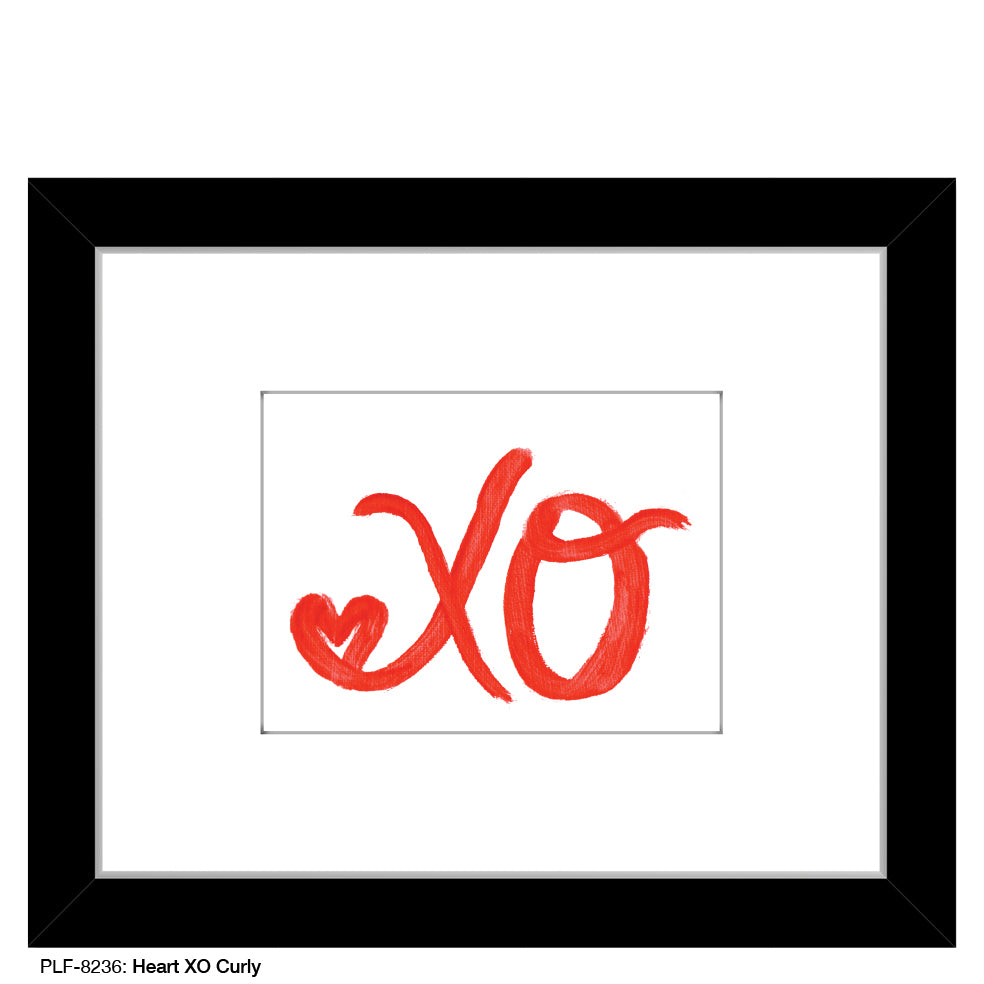 Heart XO Curly, Print (#8236)