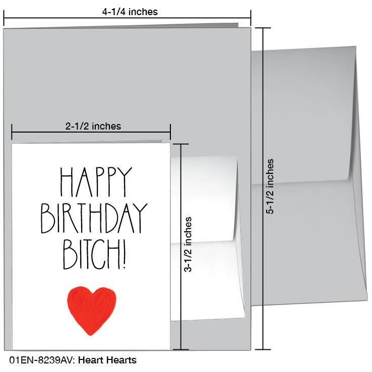 Heart Hearts, Greeting Card (8239AV)