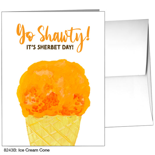 Ice Cream Cone, Greeting Card (8243B)