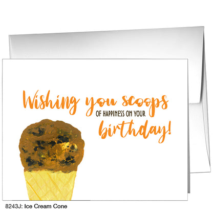 Ice Cream Cone, Greeting Card (8243J)