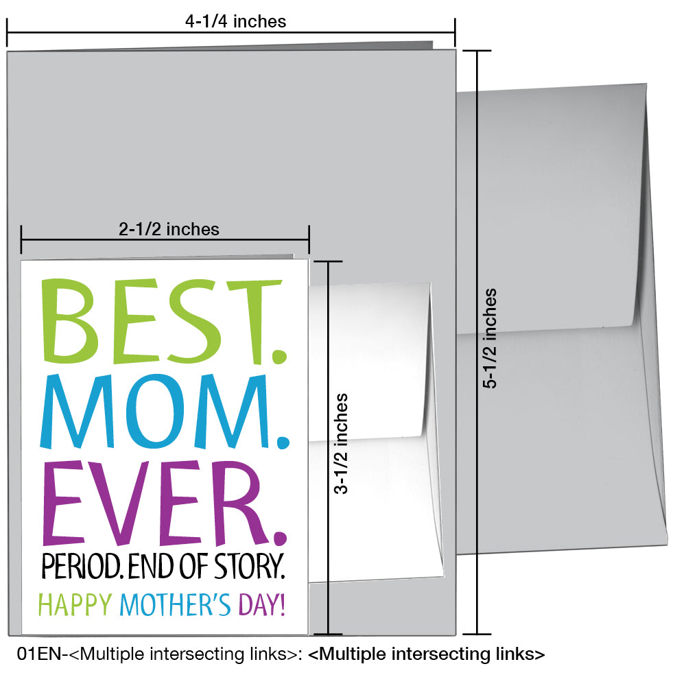 Best Mom Ever, Greeting Card (8250A)