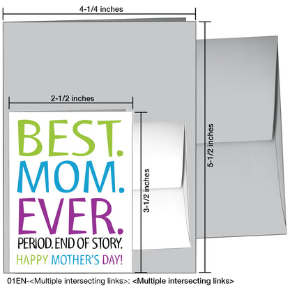 Best Mom Ever, Greeting Card (8250A)