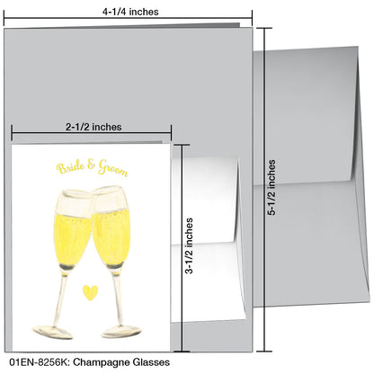 Champagne Glasses, Greeting Card (8256K)