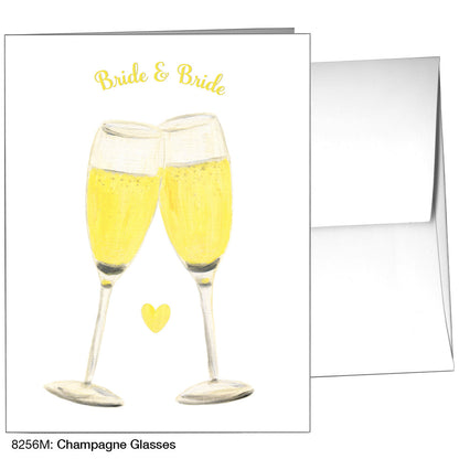 Champagne Glasses, Greeting Card (8256M)