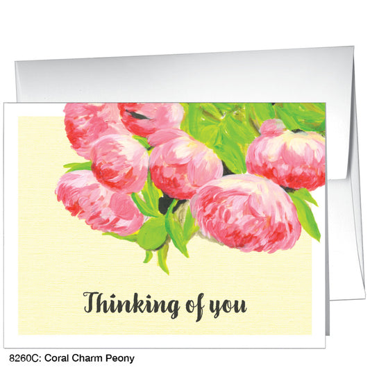 Coral Charm Peony, Greeting Card (8260C)