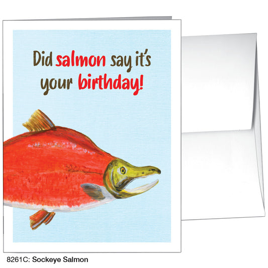 Sockeye Salmon, Greeting Card (8261C)