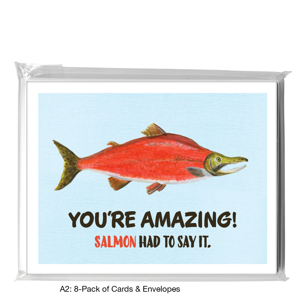 Sockeye Salmon, Greeting Card (8261D)