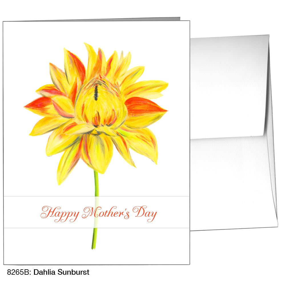 Dahlia Sunburst, Greeting Card (8265B)