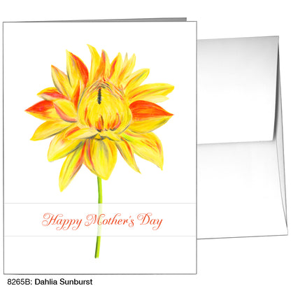 Dahlia Sunburst, Greeting Card (8265B)