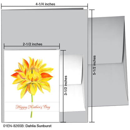 Dahlia Sunburst, Greeting Card (8265B)