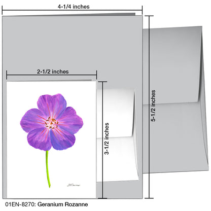 Geranium Rozanne, Greeting Card (8270)