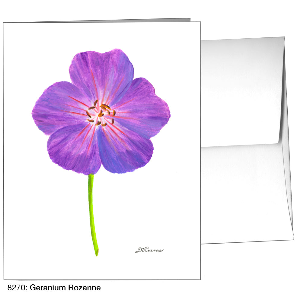 Geranium Rozanne, Greeting Card (8270)