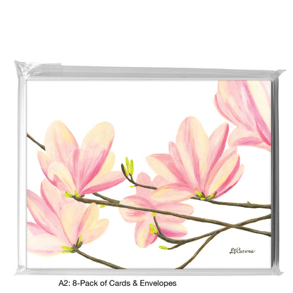 Pink Magnolias, Greeting Card (8271)