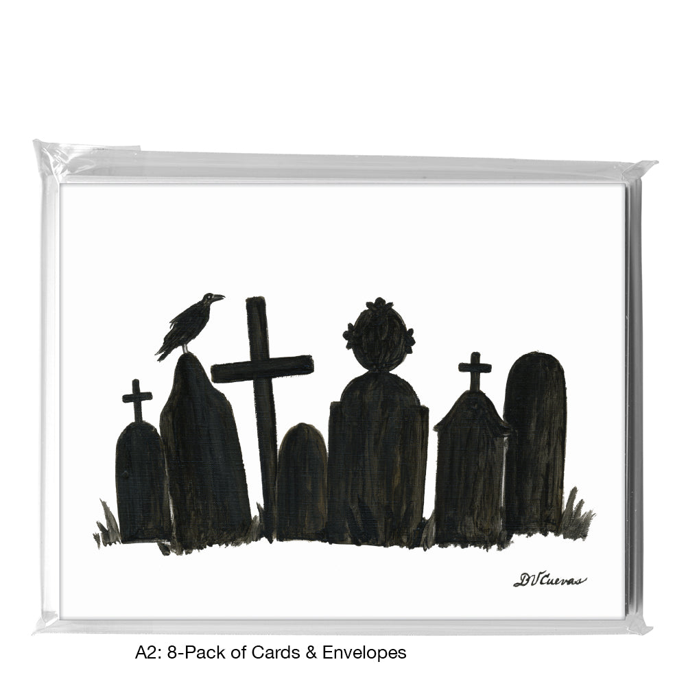 Grave Crow, Greeting Card (8287)