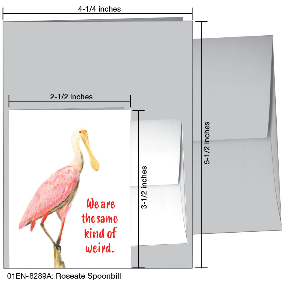 Roseate Spoonbill, Greeting Card (8289A)