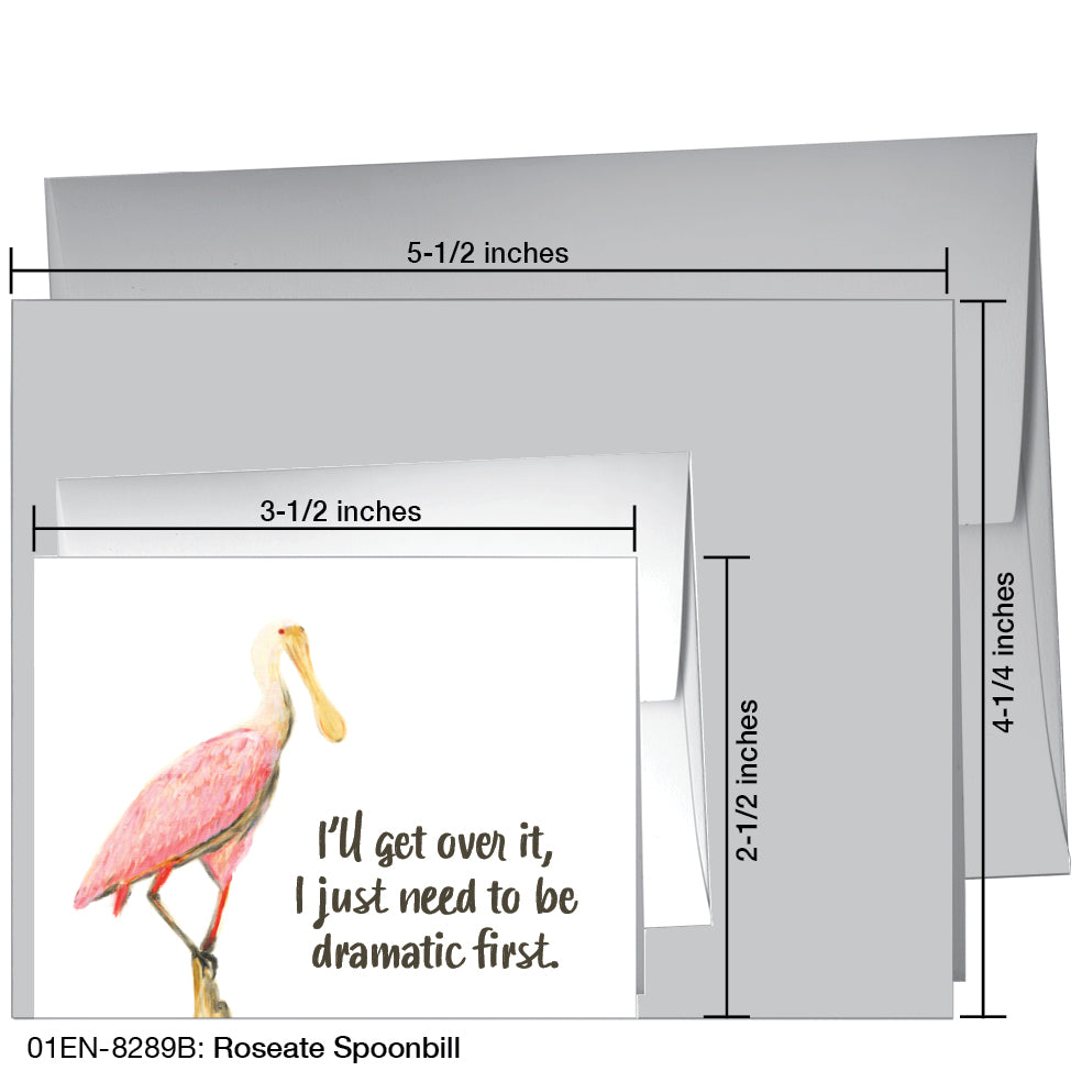 Roseate Spoonbill, Greeting Card (8289B)