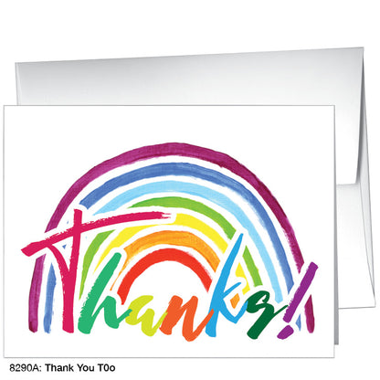 Thank You Too, Greeting Card (8290A)